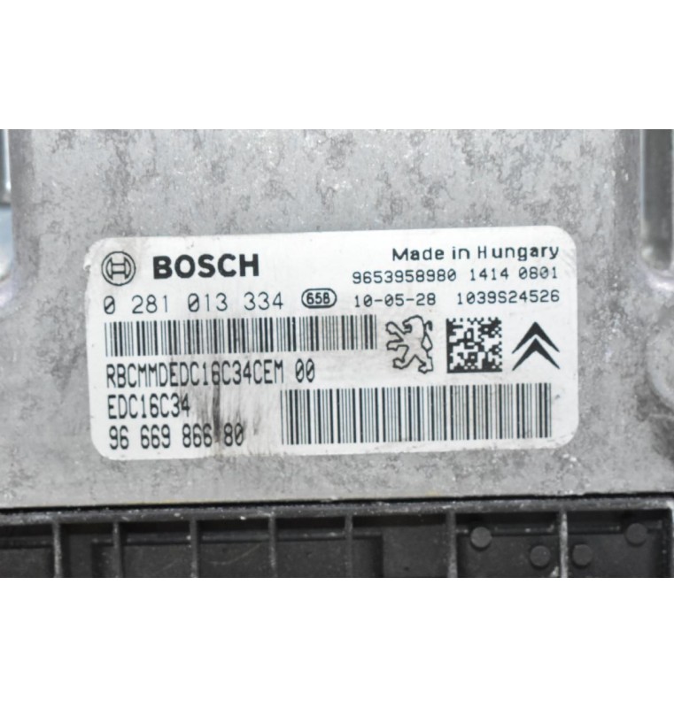 Εγκέφαλος Citroen C4 / Berlingo HDI 2005-2020 9666986680 0281013334 9653958980 1039S24526 (Peugeot 3008)