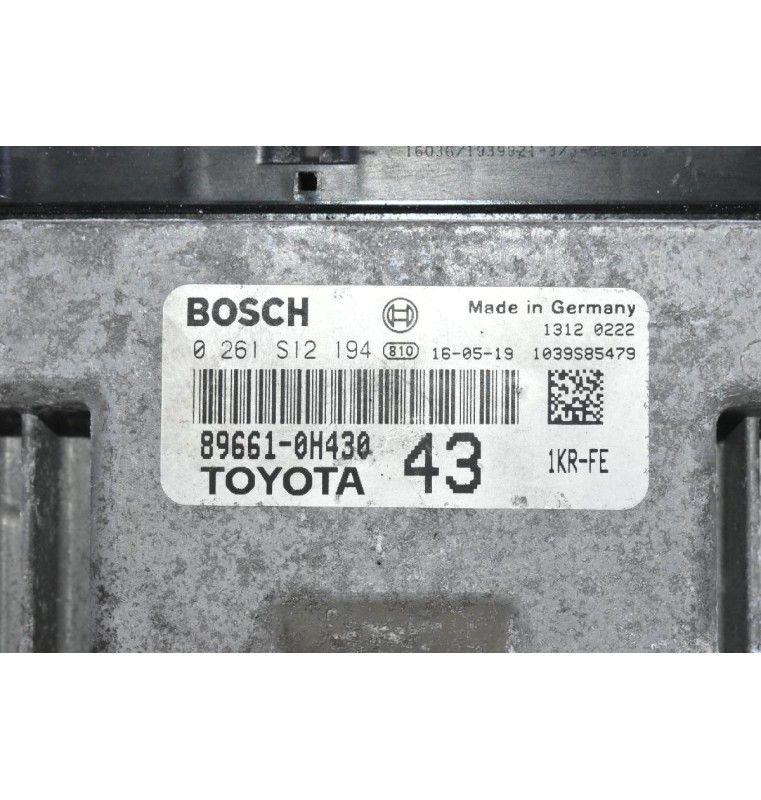 Εγκέφαλος Toyota Aygo 2014-2018 89661-0H430 0261S12194 (Peugeot 108 / Citroen C1)