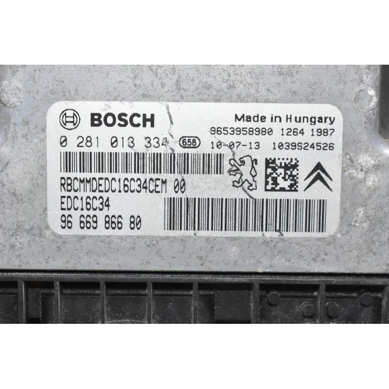 Εγκέφαλος Peugeot 3008 / 5008 HDI 2005-2020 9653958980 0281013334 9666986680 1039S24526 (Citroen C4 / Berlingo)