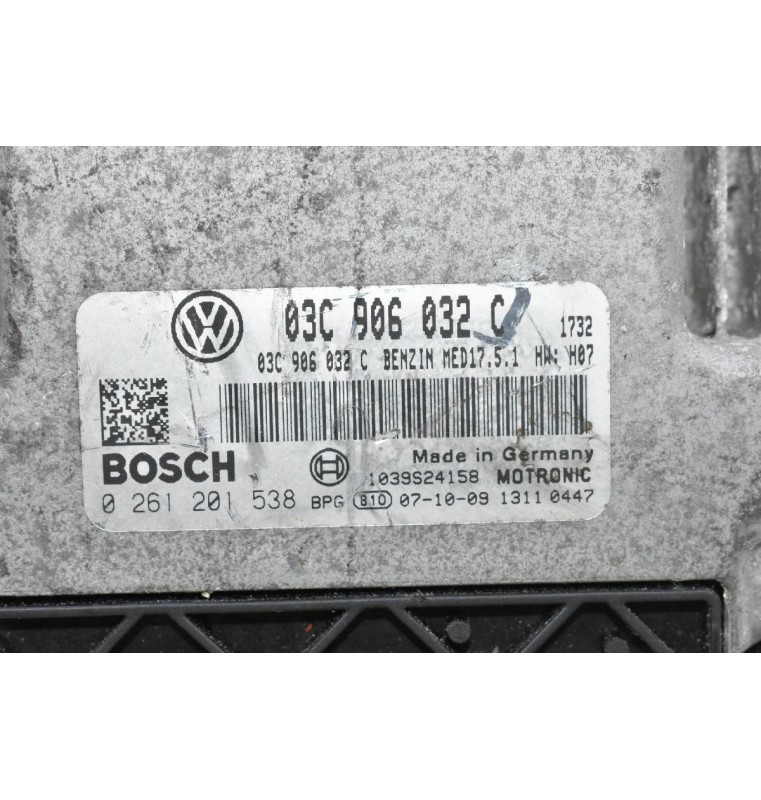 Εγκέφαλος Κινητήρα Volkswagen Golf / Touran 1.4 TSI 2006-2012 03C906032C 0261201538 17.5.1 1039S24158