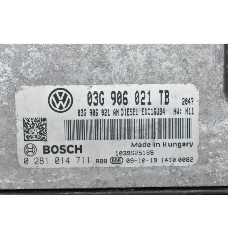 Εγκέφαλος Skoda Octavia 1.9 TDI 2000-2010 03G906021TB 03G906021AN 0281014711 1039S25165