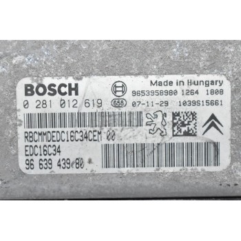 Εγκέφαλος Citroen Berlingo / Peugeot Partner 1.6 HDI 2000-2020 9663943980 0281012619 9653958980 1039S15661