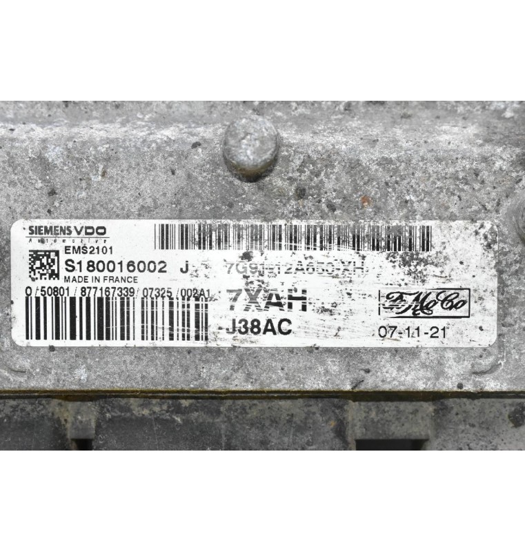 Εγκέφαλος Ford Mondeo / Focus 2007-2014 7G91-12A650-XH S180016002J EMS2101