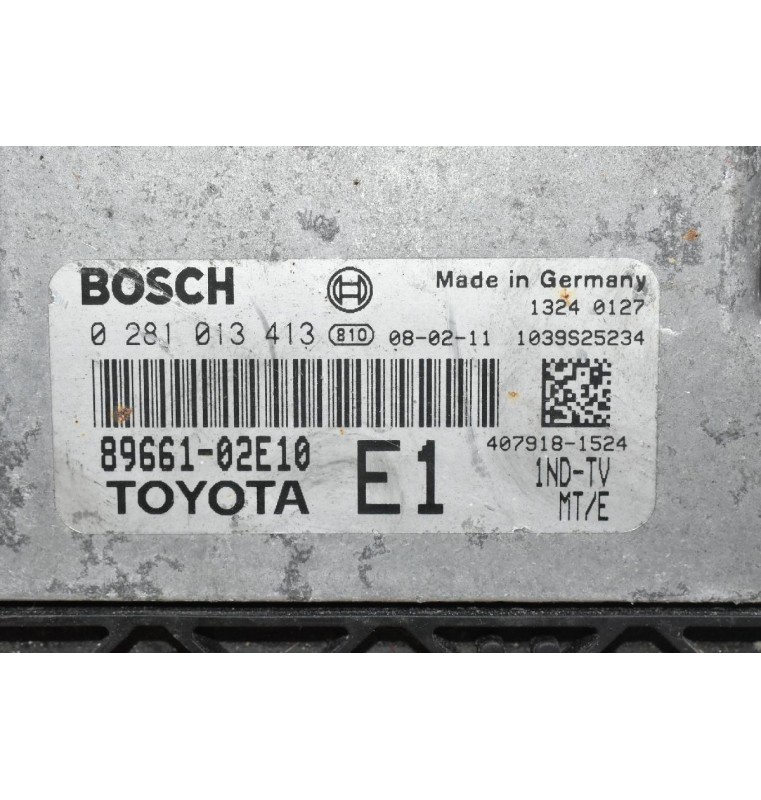 Εγκέφαλος Toyota Corolla - Auris 1.4D D4D 2005-2010 89661-02E10 0281013413 1039S25234