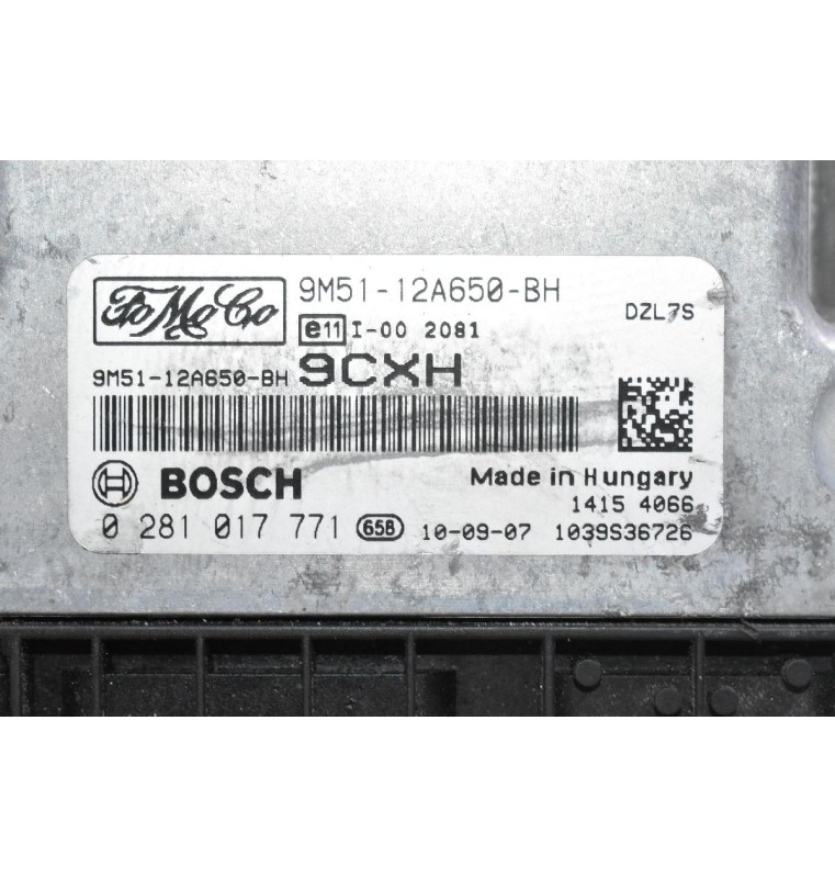 Εγκέφαλος Ford Focus 1.6D G8DD 2003-2015 9M51-12A650-BH 0281017771 1039S36726
