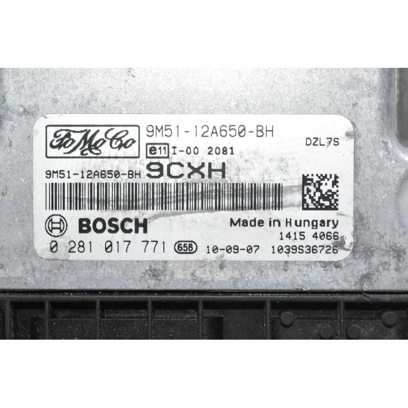 Εγκέφαλος Ford Focus 1.6D G8DD 2003-2015 9M51-12A650-BH 0281017771 1039S36726