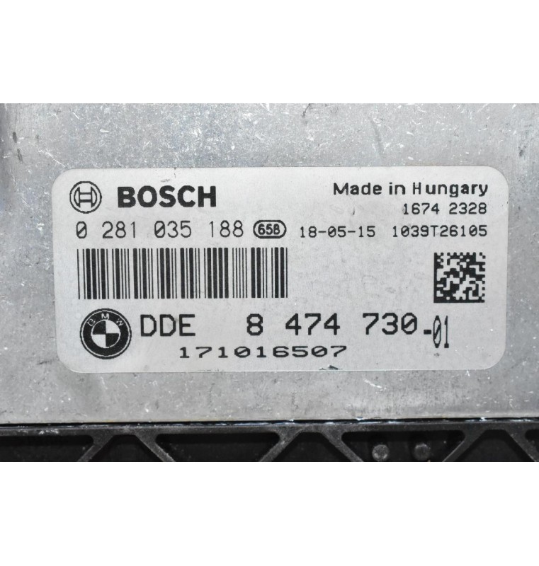 Εγκέφαλος Bmw F20 F32 F82 2010-2022 DDE 8474730-01 0281035188 1039T26105