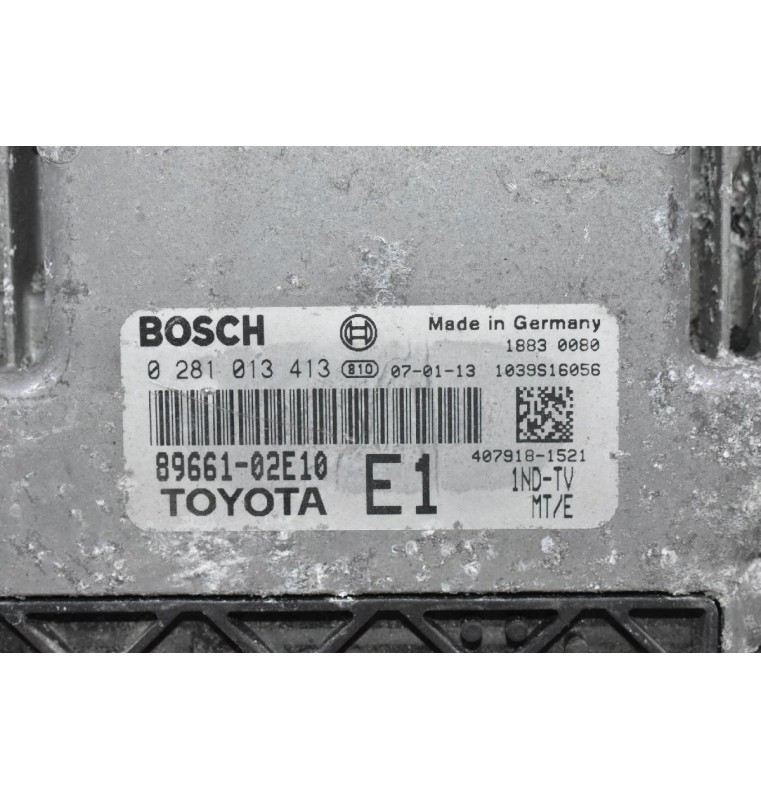 Εγκέφαλος Toyota Corolla - Auris 1.4D D4D 2005-2010 89661-02E10 0281013413 1039S16056