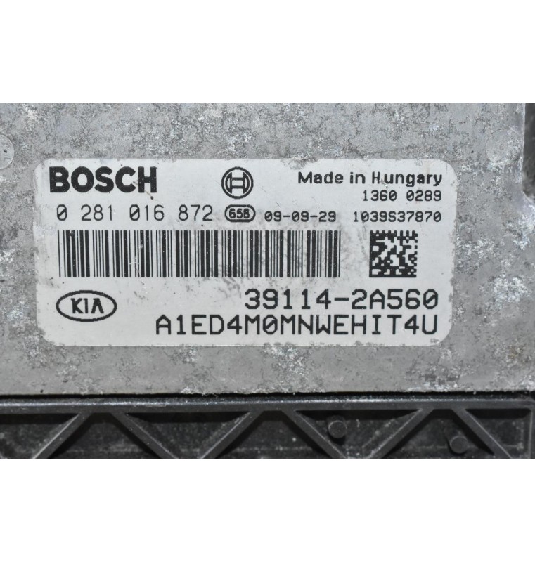 Εγκέφαλος Kia Ceed 1.6 CRDI 2005-2020 39114-2A560 0281016872 1039S37870