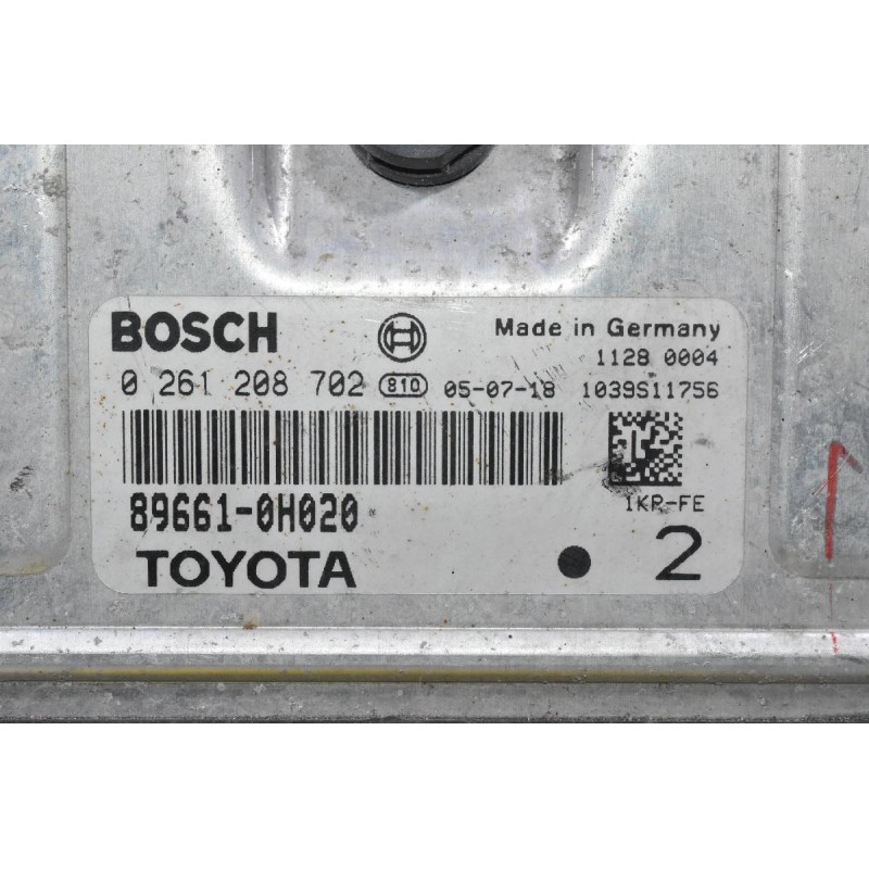 Εγκέφαλος Toyota Aygo 2005-2015 89661-0H020 0261208702 1039S11756