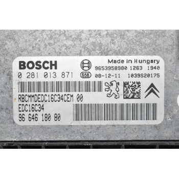 Εγκέφαλος Citroen Berlingo / Peugeot Partner 1.6 HDI 2005-2016 9664618080 0281013871 9653958980 1039S20175