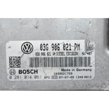 Εγκέφαλος Volkswagen Jetta / Golf 1.9 TDI 2002-2012 03G906021PM 0281014061 03G906021AN 1039S21729 (Seat Audi Skoda)