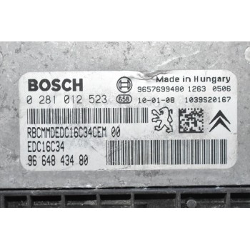 Εγκέφαλος Citroen C3 / Peugeot 207 1.4 2005-2015 9664843480 0281012523 9657699480 1039S20167