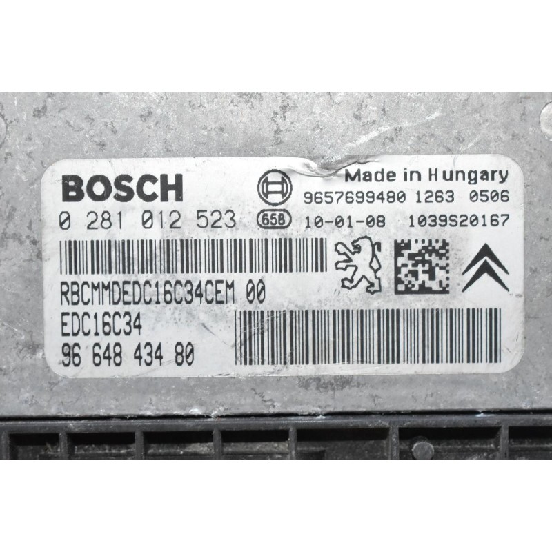 Εγκέφαλος Citroen C3 / Peugeot 207 1.4 2005-2015 9664843480 0281012523 9657699480 1039S20167