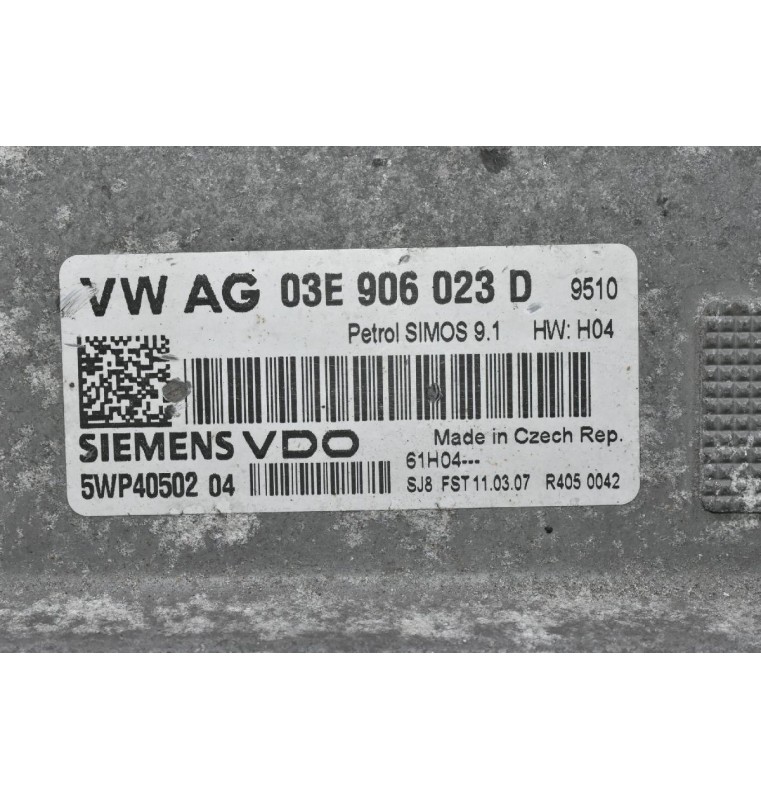 Εγκέφαλος Volkswagen Polo BME 1.6 TDI 2007-2015 SIEMENS 03E906023D 5WP40502 (Seat / Audi / Skoda)