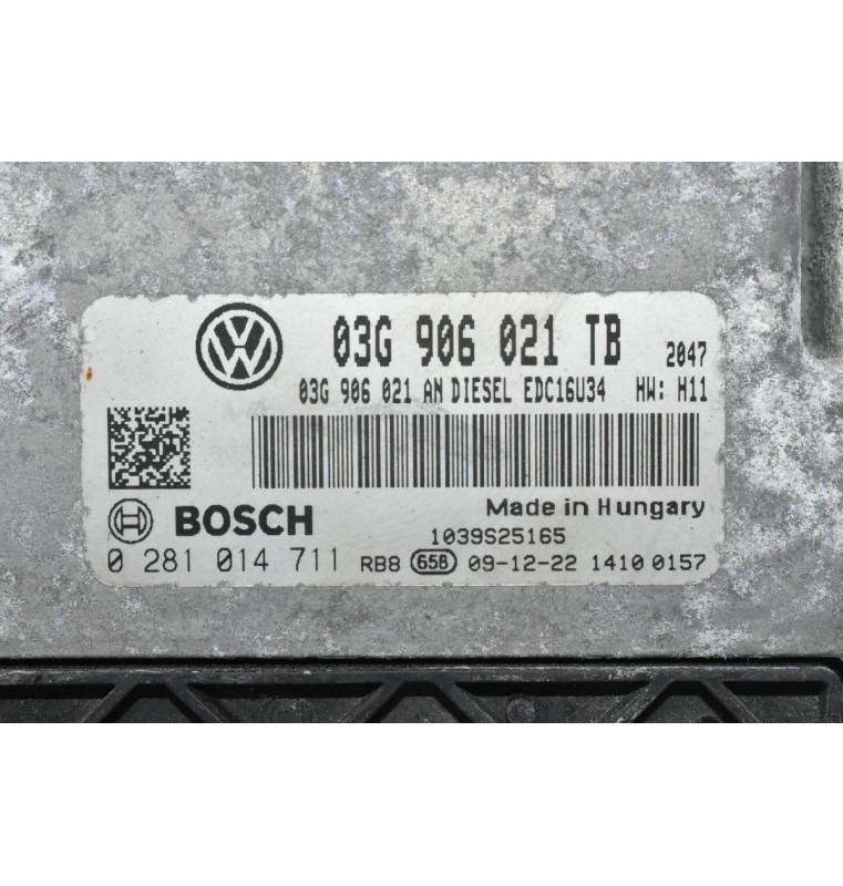 Εγκέφαλος Skoda Octavia 1.9 TDI 2000-2010 03G906021TB 03G906021AN 0281014711 1039S25165