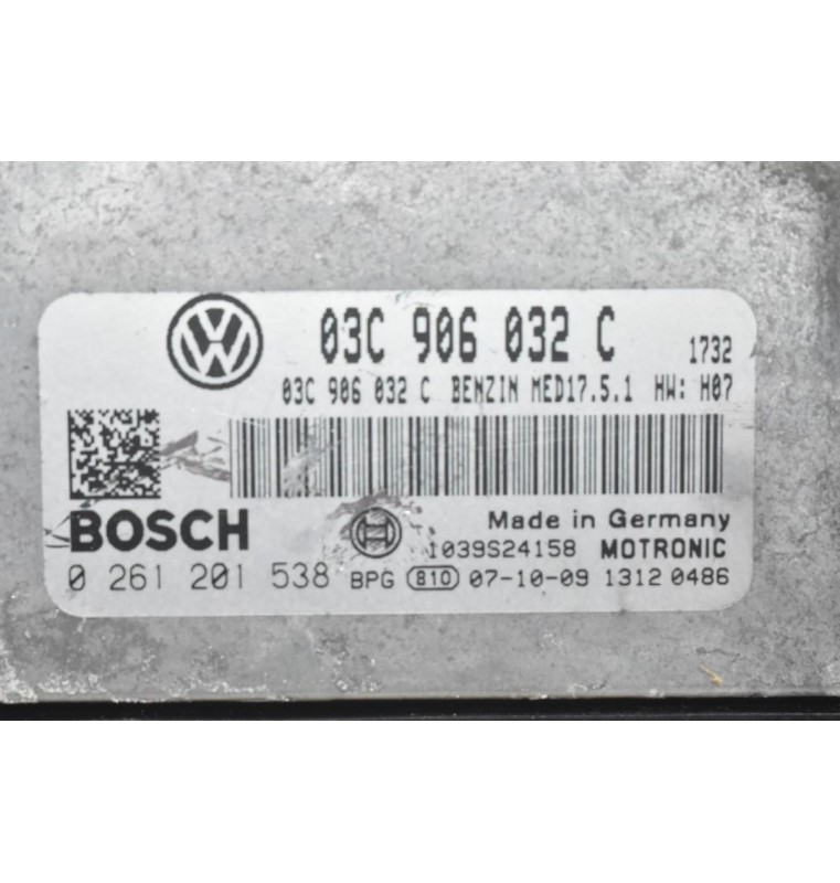 Εγκέφαλος Κινητήρα Volkswagen Golf / Touran / Passat 1.4 TSI 2006-2012 03C906032C 0261201538 17.5.1 1039S24158