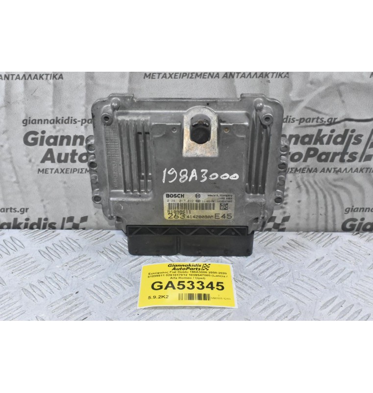 Εγκέφαλος Fiat Doblo 198A3000 2008-2020 51899611 0281017012 1039S47085 (Lancia / Alfa Romeo / Opel)