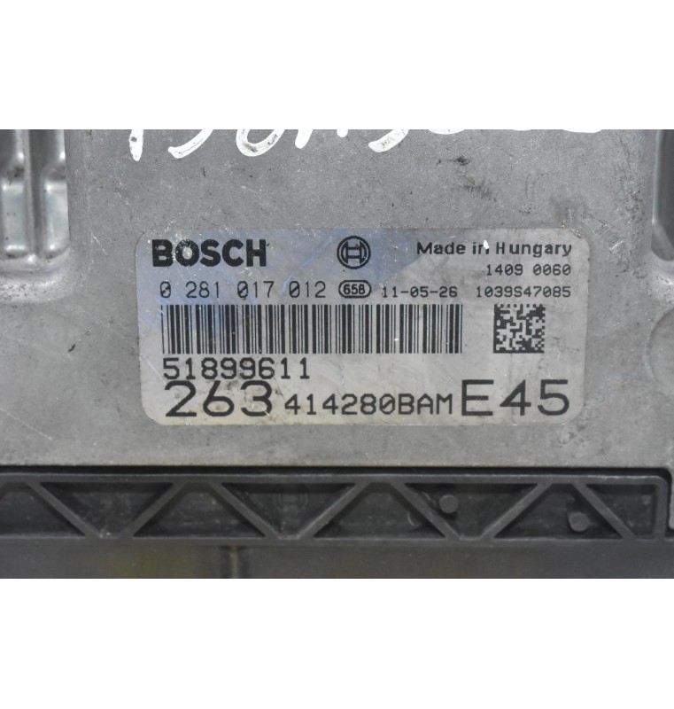 Εγκέφαλος Fiat Doblo 198A3000 2008-2020 51899611 0281017012 1039S47085 (Lancia / Alfa Romeo / Opel)