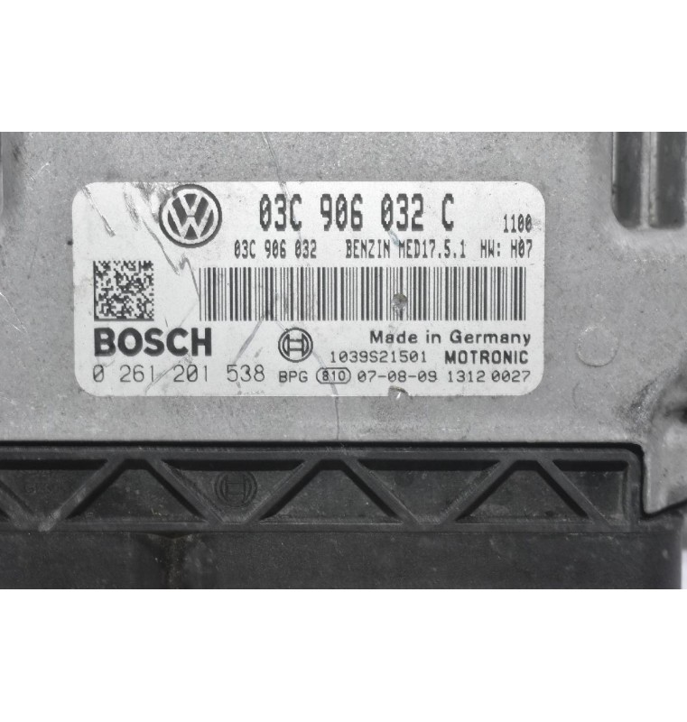 Εγκέφαλος Κινητήρα Volkswagen Golf / Touran / Passat 1.4 TSI 2006-2012 03C906032C 0261201538 17.5.1 1039S24158