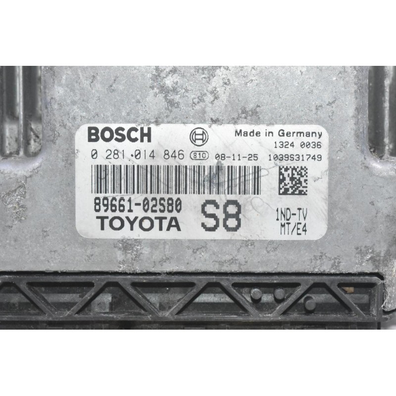 Εγκέφαλος Toyota Corolla - Auris 1.4D D4D 2005-2010 89661-02S80 0281014846 1039S31749