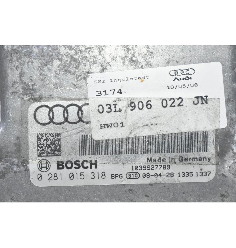 Εγκέφαλος Audi A4 2005-2015 03L906022JN 0281015318 1039S27789