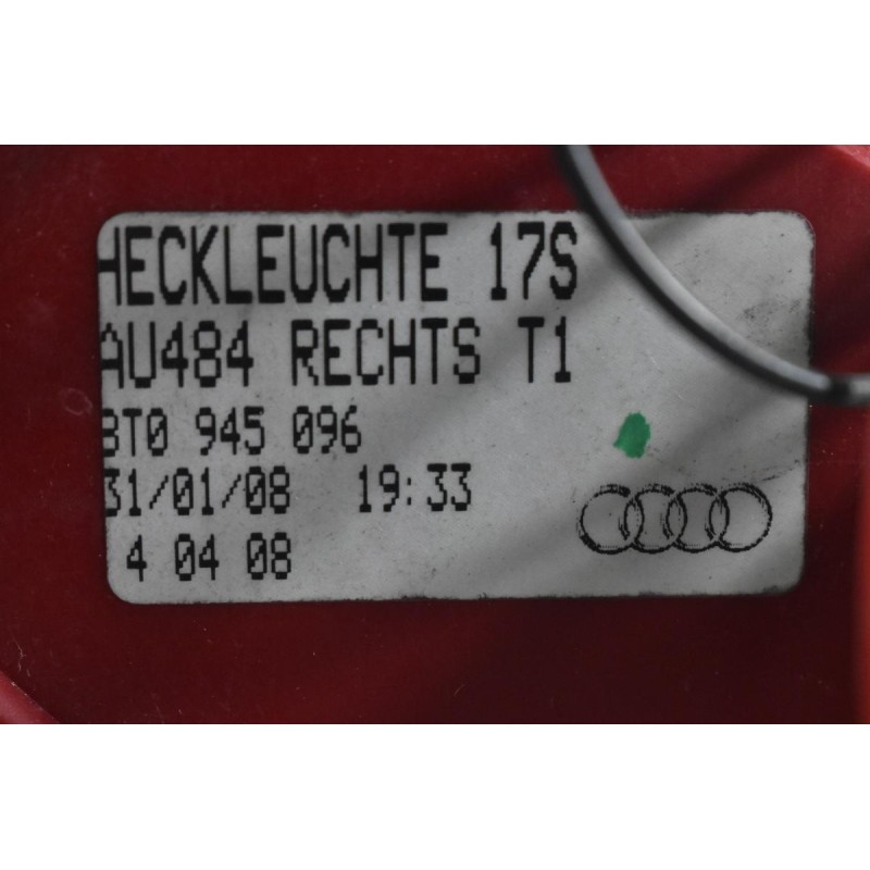 Φανάρι Πίσω Δεξιά Audi A5 / S5 2006-2015 8T0945096 (Γνήσιο)