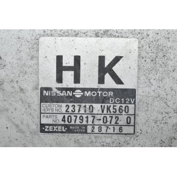 Εγκέφαλος Nissan Navara D22 01-05 YD25 ZEXEL 23710-VK560 407917-0720