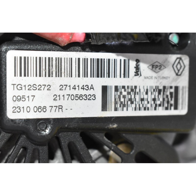 Δυναμός Renault Clio - Captur H5F H4B 2016-2020 231006677R TG12S272 2714143A (Dacia Sandero) (Γνήσιος)