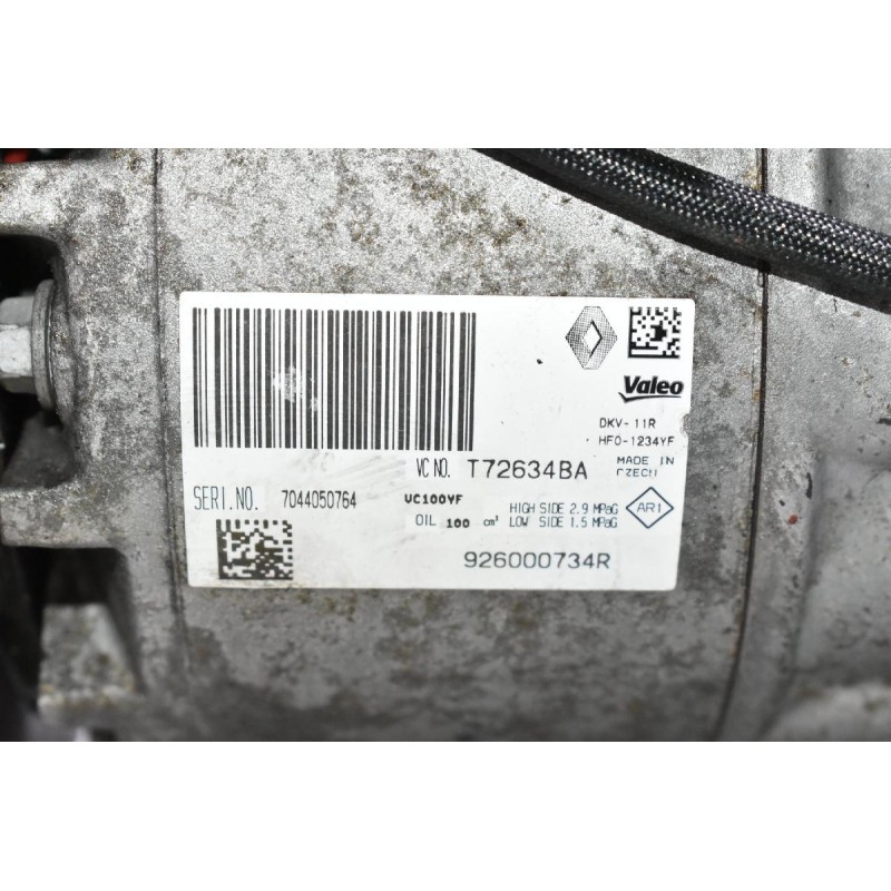 Κομπρεσέρ Aircondition - A/C Renault Clio / Captur / Twingoo H4BB H5F H4B 2013-2019 926000734R (Nissan Micra / Dacia Sandero Dokker logan Lodgy)