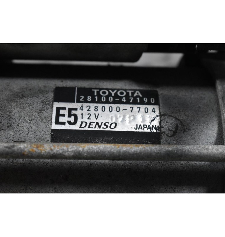 Μίζα Toyota Auris / Yaris 1NR 1.3 2006-2015 (Start / Stop) 28100-47190 428000-7704 (Γνήσια)