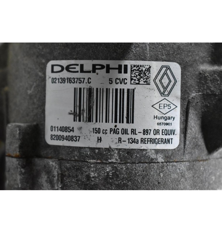 Κομπρεσέρ Aircondition - A/C Renault Megane / Scenic / Clio K9K 2001-2010 DELPHI 8200940837