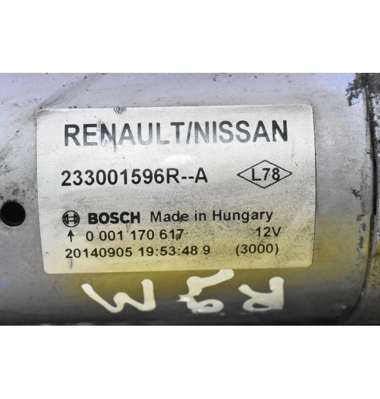 Μίζα Nissan Qashqai / X-Trail 1.6 DCI R9M 2008-2018 BOSCH 233001596R 0001170617