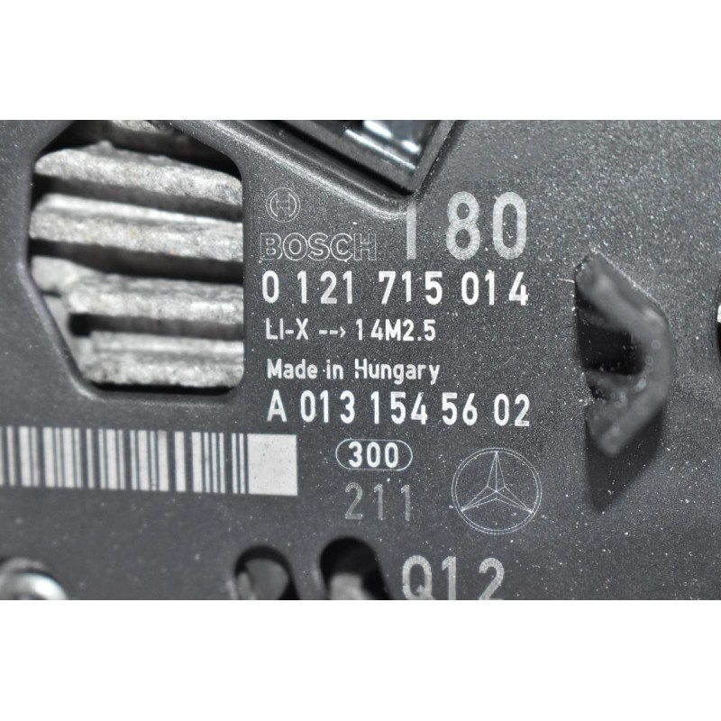 Δυναμό Mercedes-Benz ML 350 3.5 272967 V6 2004-2010 A0131545602 0121715014 180A (Γνήσιος)