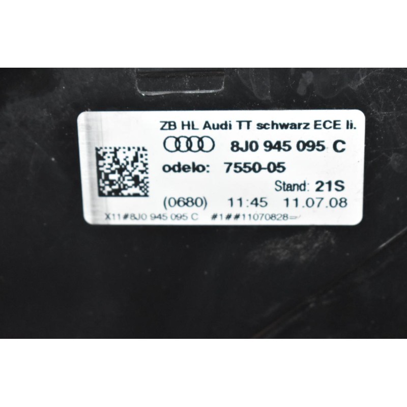 Φανάρι Πίσω Αριστερό Audi TT 2006-2014 8J0945095C (Γνήσιο)