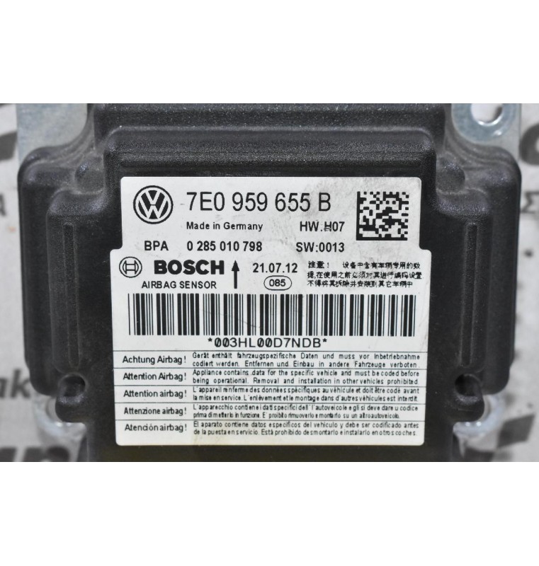 Εγκέφαλος Αερόσακων Volkswagen Transporter T5 2002-2015 7E0959655B 0285010798 (Γνήσιο)