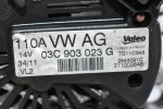 Δυναμό Volkswagen Golf / Jetta / Touran / Passat 1.4 TSI/FSI 110A 2006-2012 03C903023G (Audi A1 A3 / Seat Ibiza Toledo Altea / Skoda Octavia Fabia) (BMY BLG CAX)