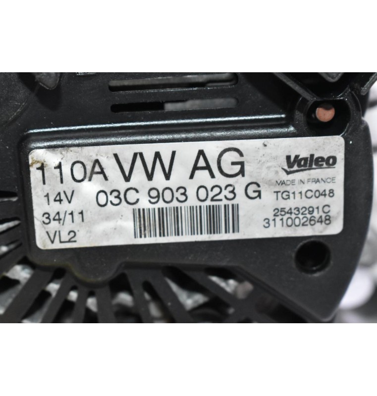 Δυναμό Volkswagen Golf / Jetta / Touran / Passat 1.4 TSI/FSI 110A 2006-2012 03C903023G (Audi A1 A3 / Seat Ibiza Toledo Altea / Skoda Octavia Fabia) (BMY BLG CAX)