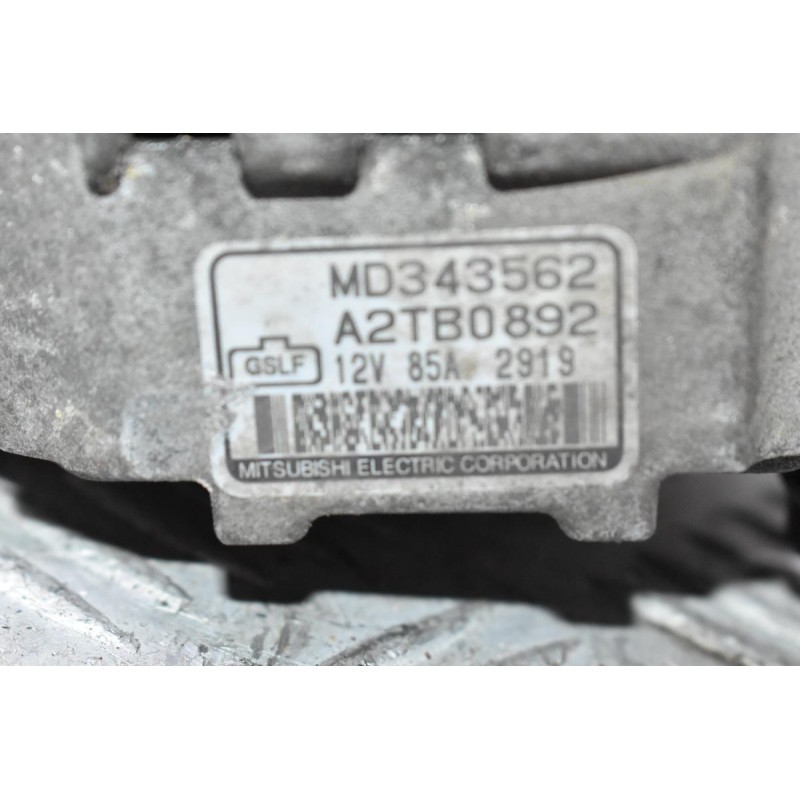 Δυναμός Mitsubishi Pajero Pinin / Lancer / Space Star 1.8 4G93 1998-2007 (Γνήσιο) MD343562 A2TB0892 (Colt) 4G92 / 4G63 / 4G93 / 4G18