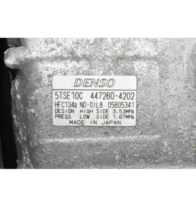 Κομπρεσέρ Aircondition Toyota Auris / Yaris 1NR 1.3 2008-2015 DENSO 447260-4202 5TSE10C