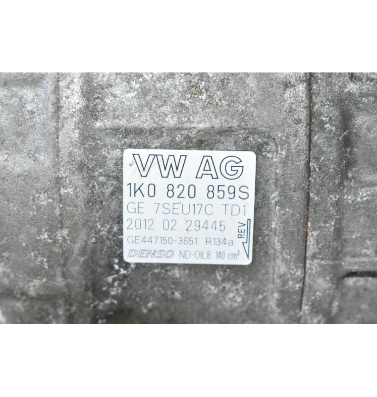 Κομπρεσέρ Aircondition A/C Volkswagen Golf Passat Jetta Touran Eos Scirocco Tiguan TSI TFSI TDI 2003-2015 1K0820859S (Seat Leon Toledo Ibiza Alhambra / Skoda  Fabia octavia SuperB Yeti Roomster)