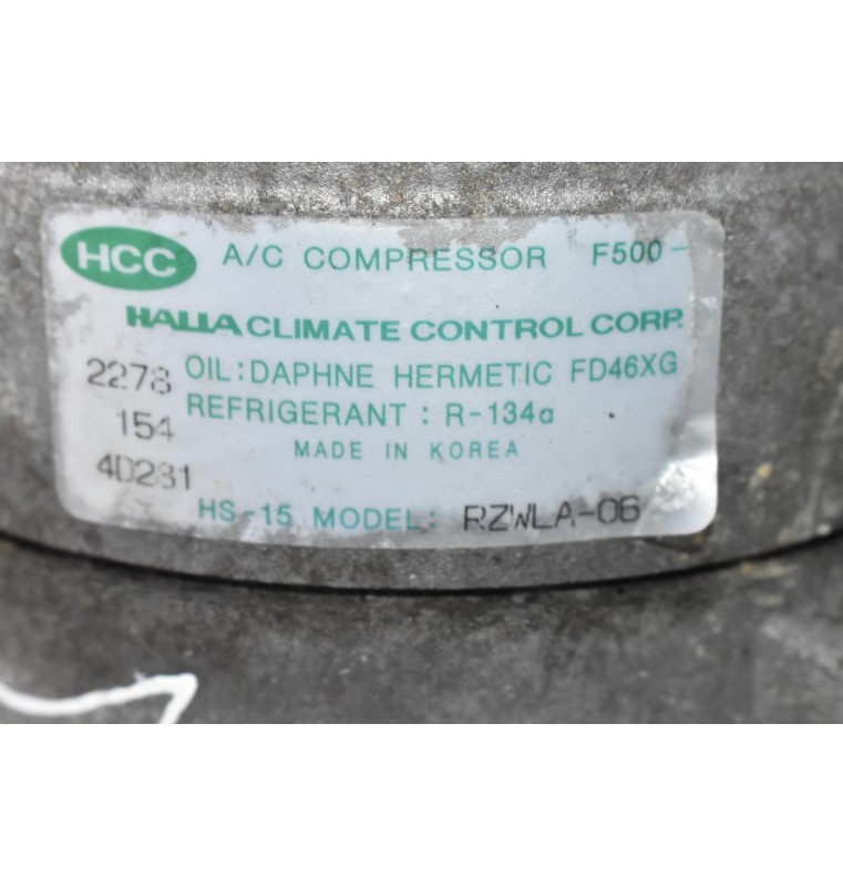 Κομπρεσέρ Aircondition Ford Ranger / Mazda B2500 2.5 WL 12V 2001-2005 RZWLA-06