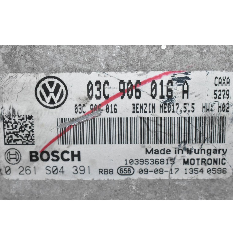 Εγκέφαλος Volkswagen Golf / Polo / 1.4 TSI 2005-2013 03C906016A 03C906016 0261S04391 (Seat Ibiza / Skoda Fabia) (CAXA CAXC BLG)