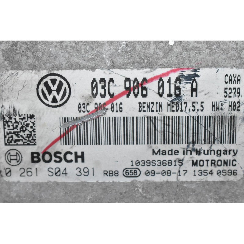 Εγκέφαλος Volkswagen Golf / Polo / 1.4 TSI 2005-2013 03C906016A 03C906016 0261S04391 (Seat Ibiza / Skoda Fabia) (CAXA CAXC BLG)