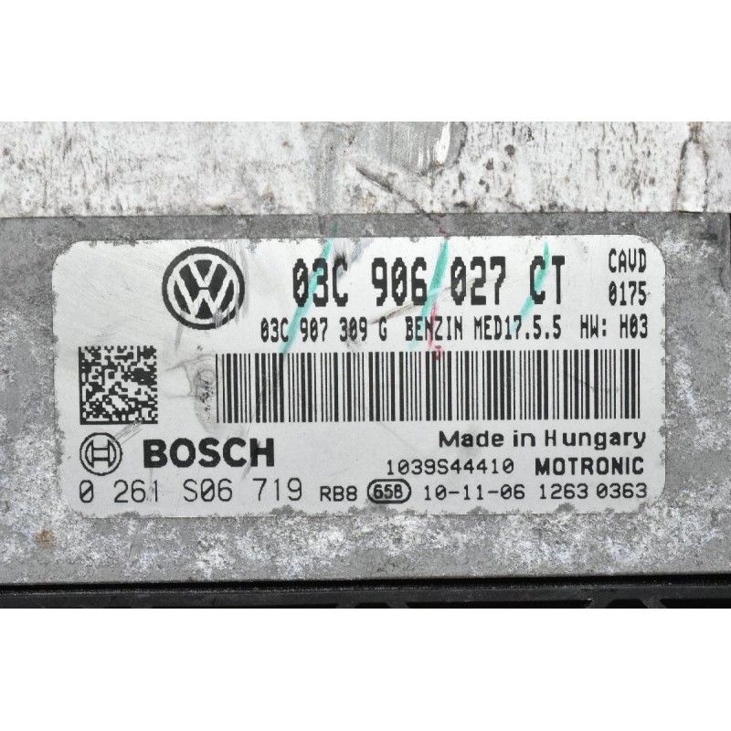 Εγκέφαλος Volkswagen Scirocco / Golf / Polo 1.4 TSI CAVD CTHD 2008-2015 BOSCH 03C906027CT 0261S06719 03C907309G (Seat Ibiza)