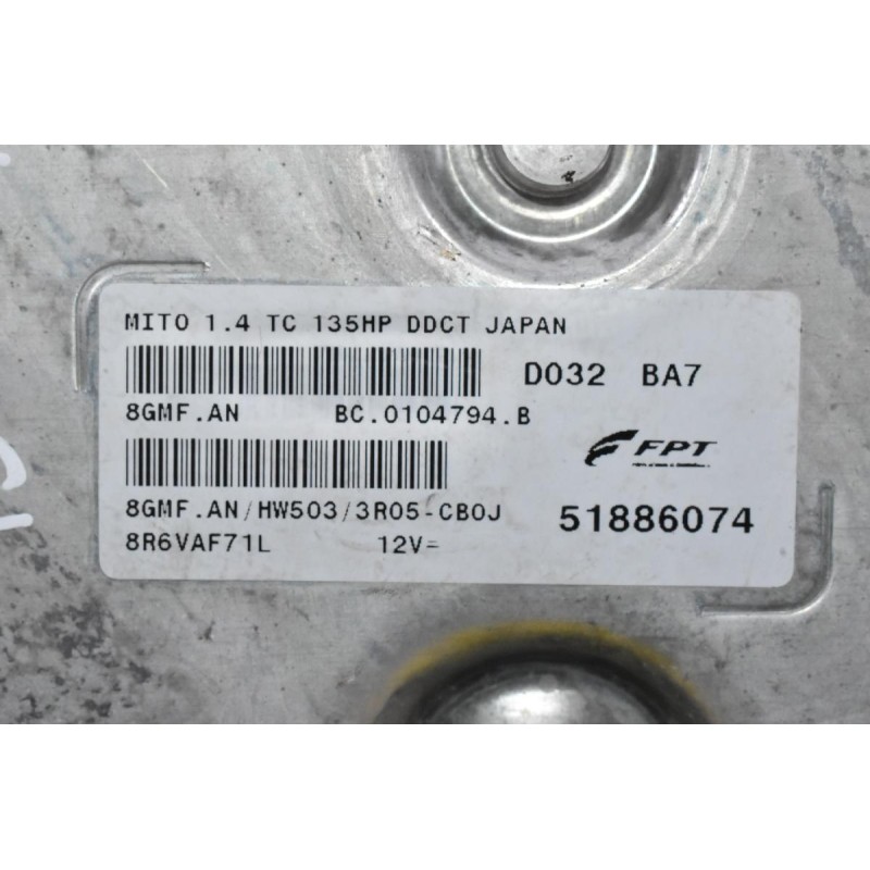 Εγκέφαλος Alfa Romeo Mito / Giulietta 1.4 Turbo MultiAir 120A 955A7000 2009-2014 (Γνήσια) 51886074 (Fiat Punto 500 Tipo Bravo Qubo Doblo Fiorino)