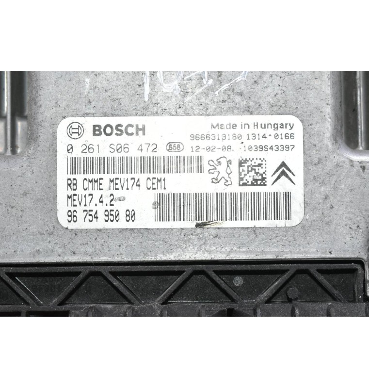 Εγκέφαλος Peugeot 308 / 207 / 3008 5F01 5FW EP6 2005-2022 9675495080 0261S06472 9666319180 (Citroen C4 C3)