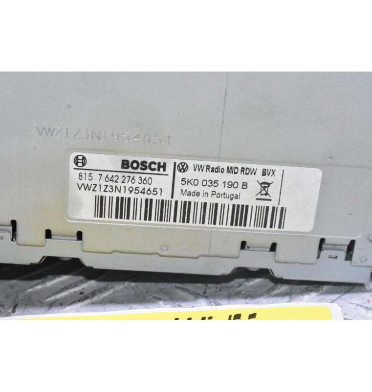 Οθόνη - Ράδιο Volkswagen Amarok - Golf 2006-2020 5K0035190B (Γνήσια) (6,5 in) (Polo - Jetta - Passat - Scirocco)