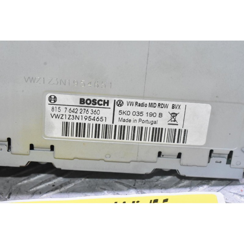 Οθόνη - Ράδιο Volkswagen Amarok - Golf 2006-2020 5K0035190B (Γνήσια) (6,5 in) (Polo - Jetta - Passat - Scirocco)