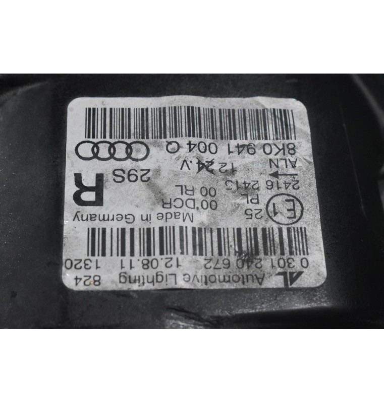 Φανάρι Εμπρός Δεξιά Audi A4 2008-2012 8K0941004Q 8K0941597C 8K0907472A (Γνήσιο) (Xenon / LED)